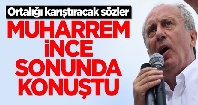 Muharrem İnce'den yeni parti açıklaması! Sonunda konuştu