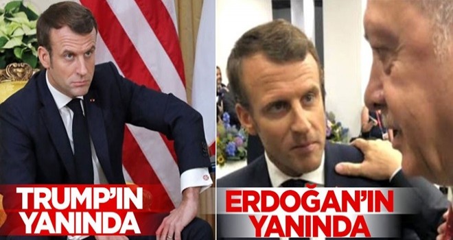 Başkan Erdoğan ile Macron'un fotoğrafı olay oldu!