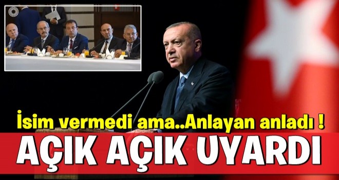 CumhurbaÅkanÄ± ErdoÄan'dan iÅten Ã§Ä±karma uyarÄ±sÄ±