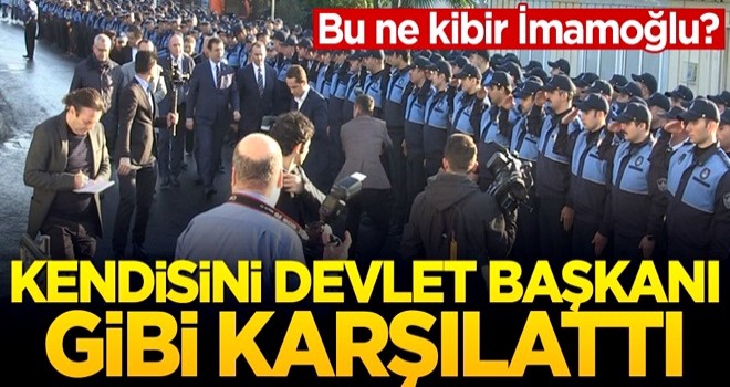 İ.oğlu'ndan kibir dolu hareket! Sanki devlet başkanı !!!