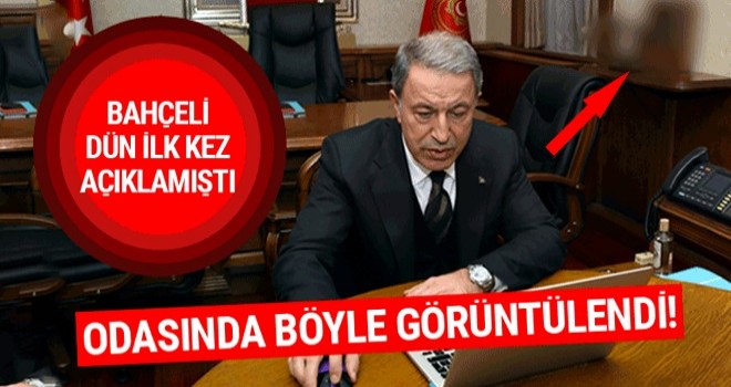 İşte Bahçeli'nin Akar'a hediye ettiği tabanca!