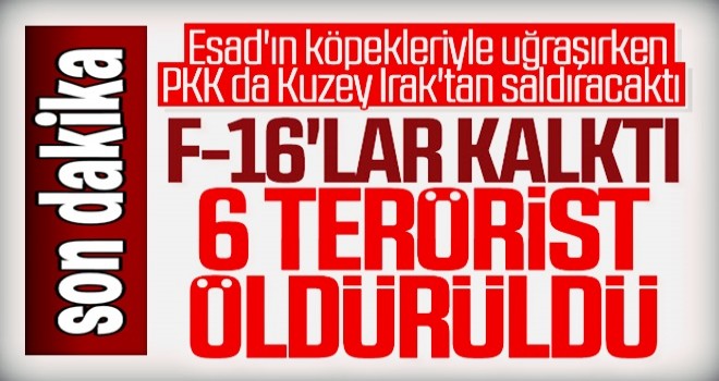 Metina ve Gara bölgelerinde 6 PKK'lı terörist öldürüldü