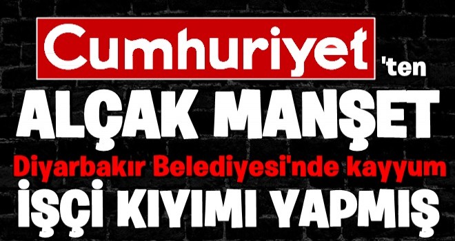 Cumhuriyet'ten PKK'ya skandal destek