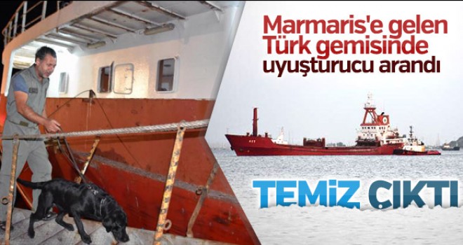 Yunanların saldırdığı kuru yük gemisi Marmaris'te arandı