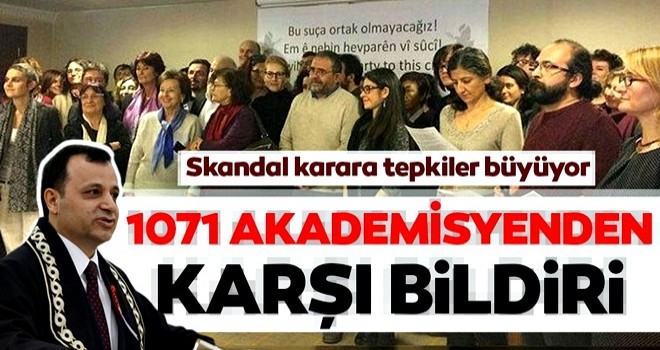 AYM'nin skandal kararına tepkiler büyüyor... 1071 akademisyenden karşı bildiri...