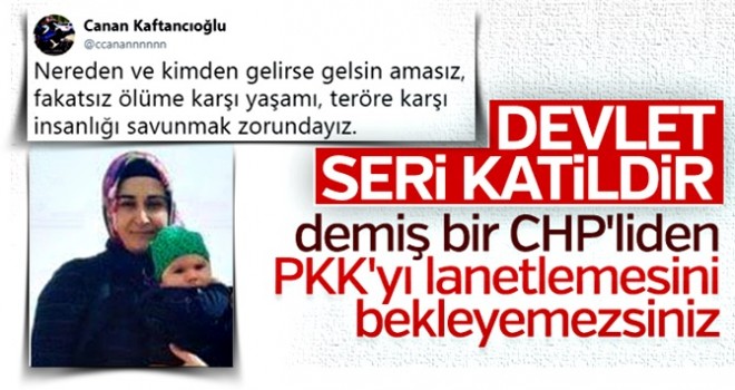 Canan Kaftancıoğlu da PKK'yı kınayamayanlardan !!