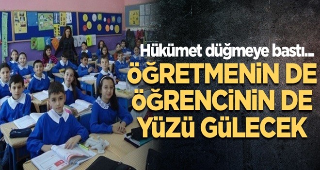 Hükümet düğmeye bastı... Öğretmenin de öğrencinin de yüzü gülecek