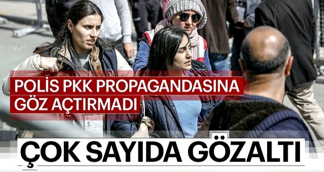 Nevruz kutlamalarında terör propagandası: 22 gözaltı!