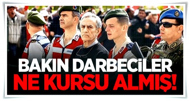 Bakın darbeciler ne kursu almış!