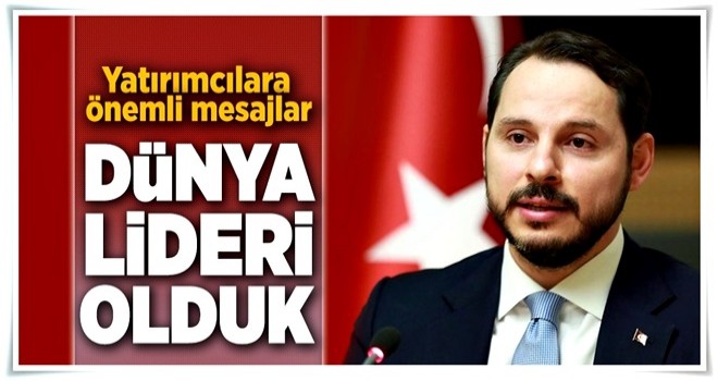 Bakan Albayrak: Dünya lideri olduk .