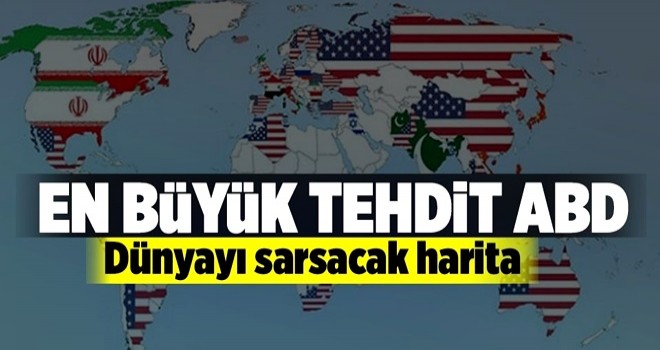 Dünya barışı için en büyük tehdit ABD .