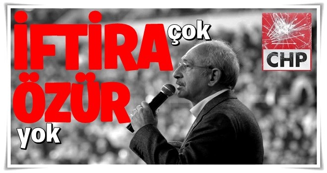 İftira çok özür yok