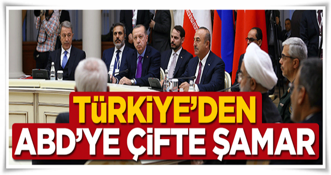 Türkiye'den ABD'ye çifte şamar!