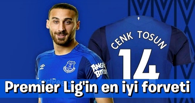 Premier Lig'in en iyi forveti Cenk Tosun seçildi