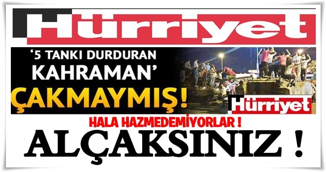 Aydın'ın gazetesi Hürriyet'ten bir skandal haber daha !