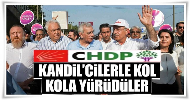 Kandil’cilerle kol kola yürüdüler