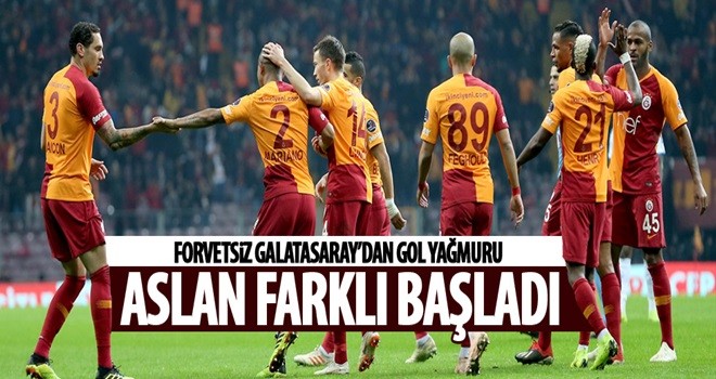 Galatasaray'dan gol yağmuru