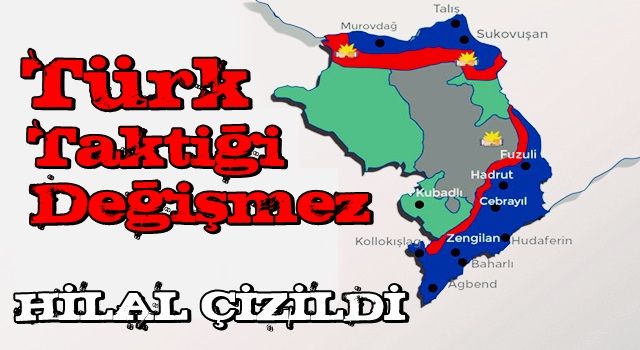 Azerbaycan ordusu, Hilal Taktiği'ni kullanarak ilerliyor