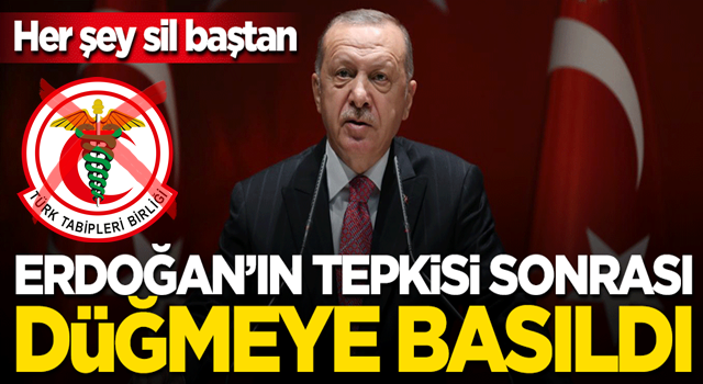 Başkan Erdoğan'ın TTB'ye tepkisi sonrası düğmeye basıldı! Çoklu baro modeli yolda