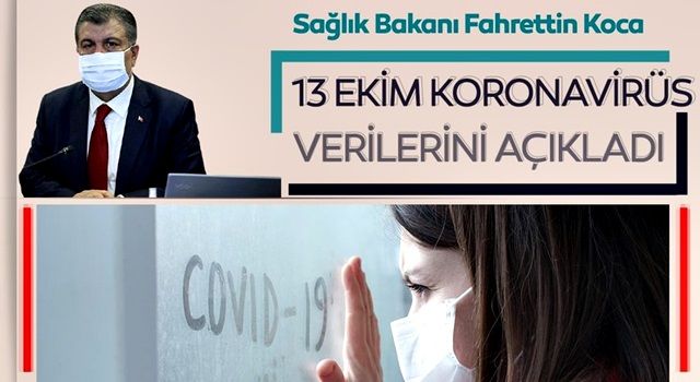 Fahrettin Koca 13 Ekim koronavirüs hasta ve vefat sayılarını açıkladı! Türkiye'de corona virüs son durum tablosu!