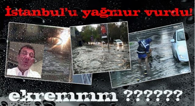 İstanbul'u yağmur vurdu! Caddeleri su bastı, alt geçit göle döndü!