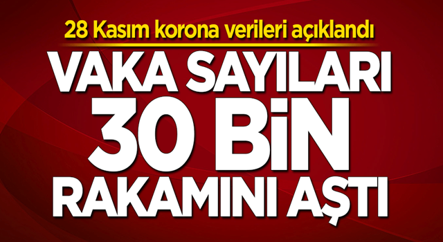 28 Kasım korona bilançosu açıklandı