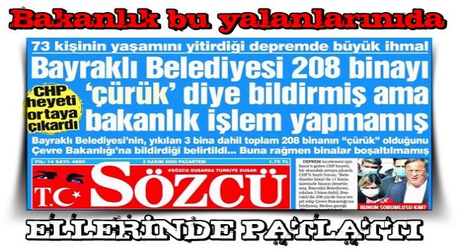 CHP ve Sözcü'nün yalanı yine ellerinde patladı!