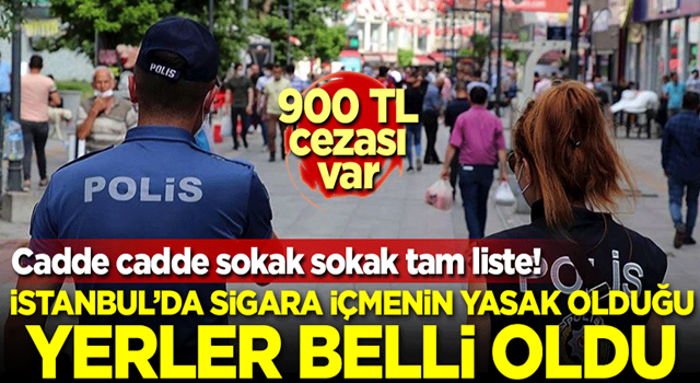 İstanbul'da sigara yasağı getirilen sokakların listesi yayınlandı