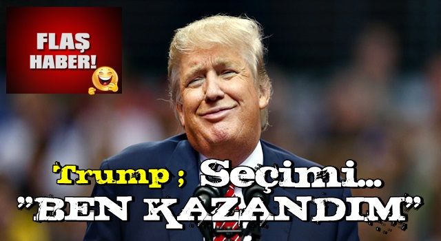 Trump'tan flaş açıklama: Seçimi ben kazandım