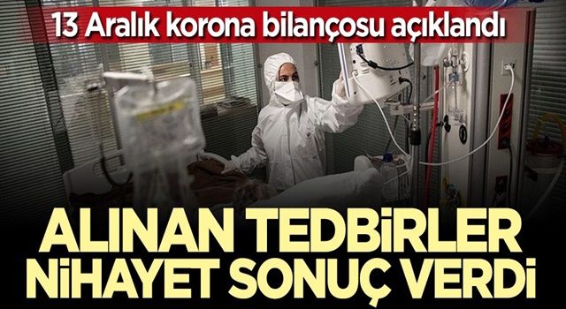 13 Aralık koronavirüs bilançosu açıklandı