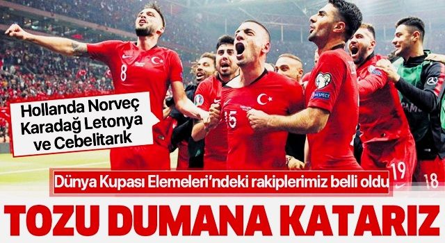 A Milli Futbol Takımı'nın rakipleri belli oldu