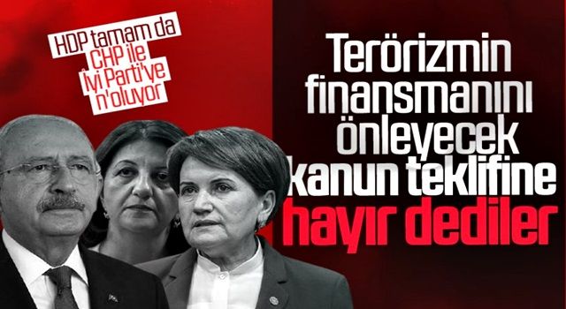 Meclis'te terörizmin finansmanını önleyecek teklife Millet İttifakı'ndan ret