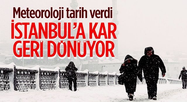 28 Ocak'ta İstanbul'da kar bekleniyor