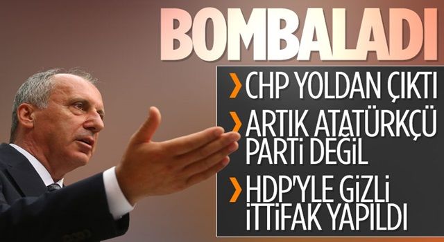 Muharrem İnce'den olay sözler! Yerden yere vurdu