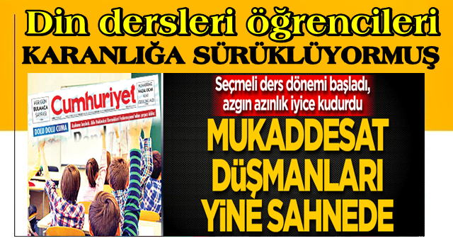 Mukaddesat düşmanları yine sahnede