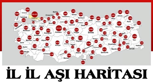 Sağlık Bakanı Koca, koronavirüs aşılama haritasını paylaştı