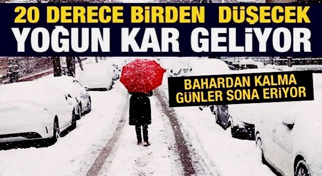 Bahar havası 5 gün daha: Sonra sıcaklık 20 derece düşecek, şiddetli kar yağışı geliyor!