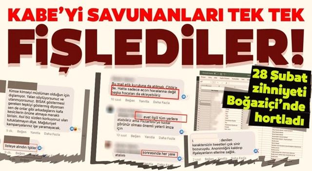 Boğaziçi Üniversitesi'nde Kabe-i Muazzama’ya yapılan saygısızlığa tepki gösteren öğrencilerin fişlendiği ortaya çıktı!