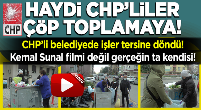 CHP'li Maltepe Belediyesinde toplanmayan çöpleri CHP'li vatandaşlar topladı