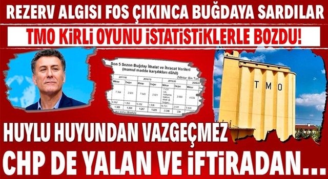 CHP'nin yalanını TMO çökertti!