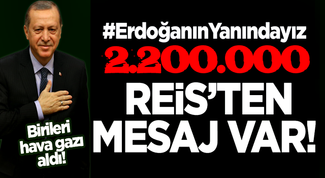 Cumhurbaşkanı Erdoğan'dan #ErdoğanınYanındayız etiketine destek