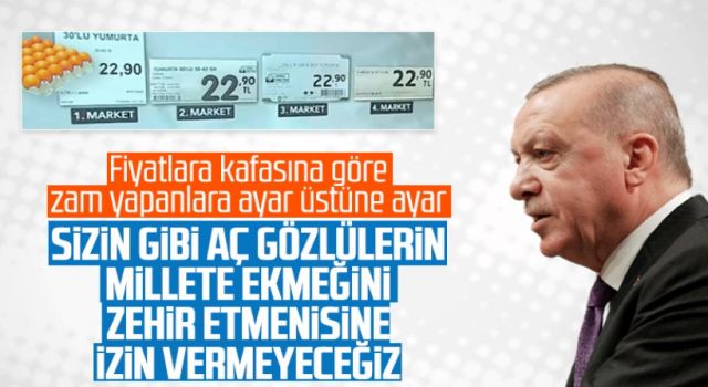 Cumhurbaşkanı Erdoğan'dan gıda fiyatlarındaki artışa yönelik açıklama