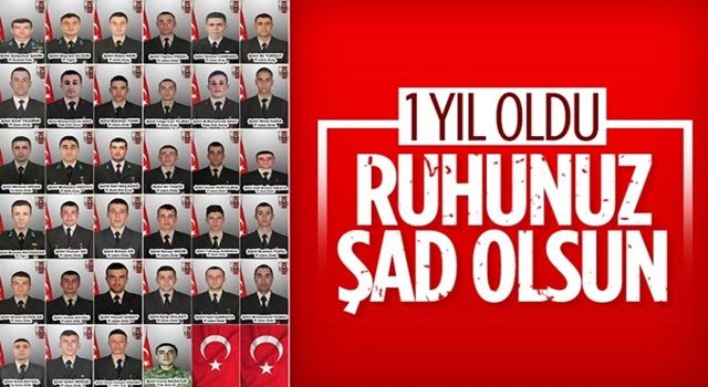 İdlib'de 36 askerimizin şehit olmasının üzerinden 1 yıl geçti