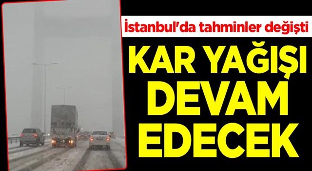 İstanbul'da tahminler değişti: Kar yağışı cuma sabahına kadar devam edecek