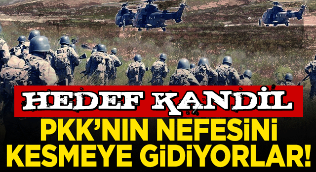 PKK'nın sonu geldi! Hedef Kandil'i yerle bir etmek