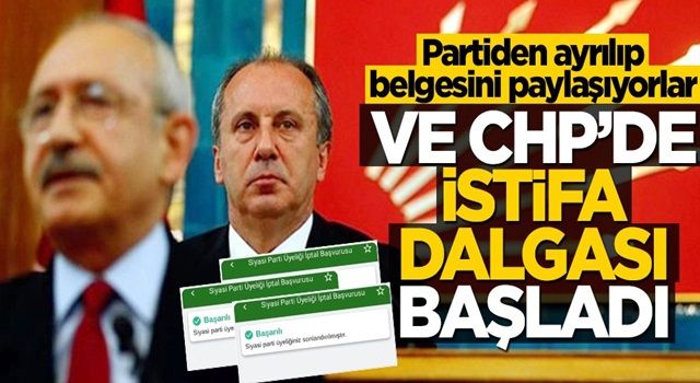 Ve CHP'de istifa dalgası başladı! Partiden ayrılıyorlar