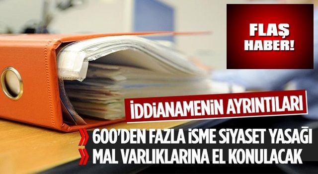 600'den fazla HDP'li hakkında siyaset yasağı istendi