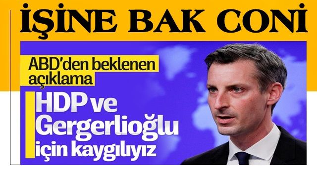 ABD Dışişleri'nden HDP'li Ömer Gergerlioğlu hakkında açıklama