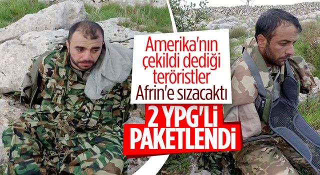 Afrin'e sızmaya çalışan 2 YPG'li terörist yakalandı