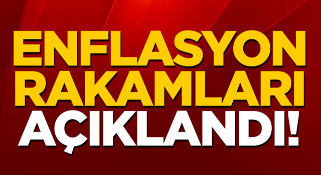 Enflasyon rakamları açıklandı